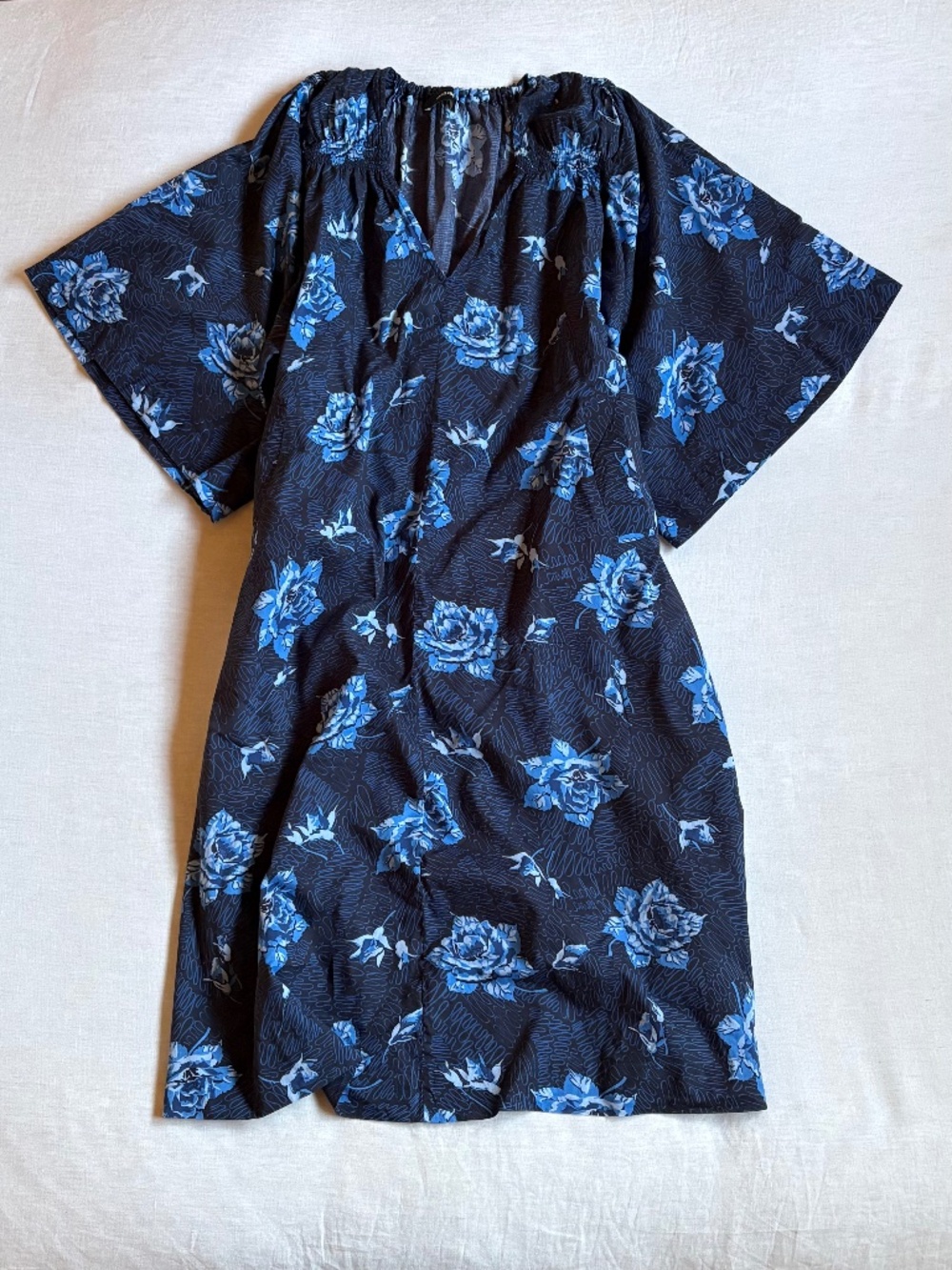 Rachel Comey Blue Floral Cotton Dress